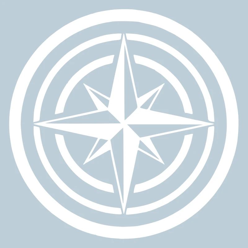 Compass Wind Rose Circle Navigation Clean