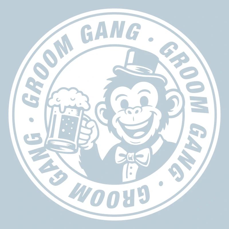 Groom Gang Bachelor Party Monkey