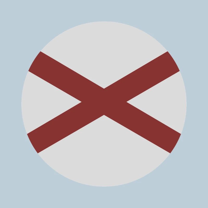 Alabama round flag