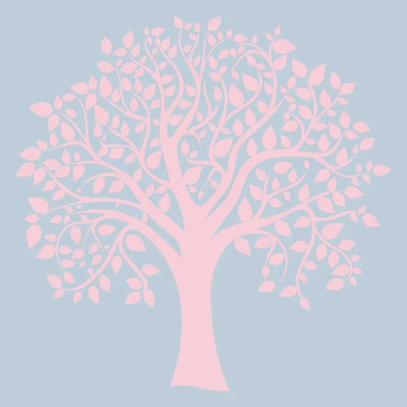 Silhouette icône Arbre Jumbo rose imprimé