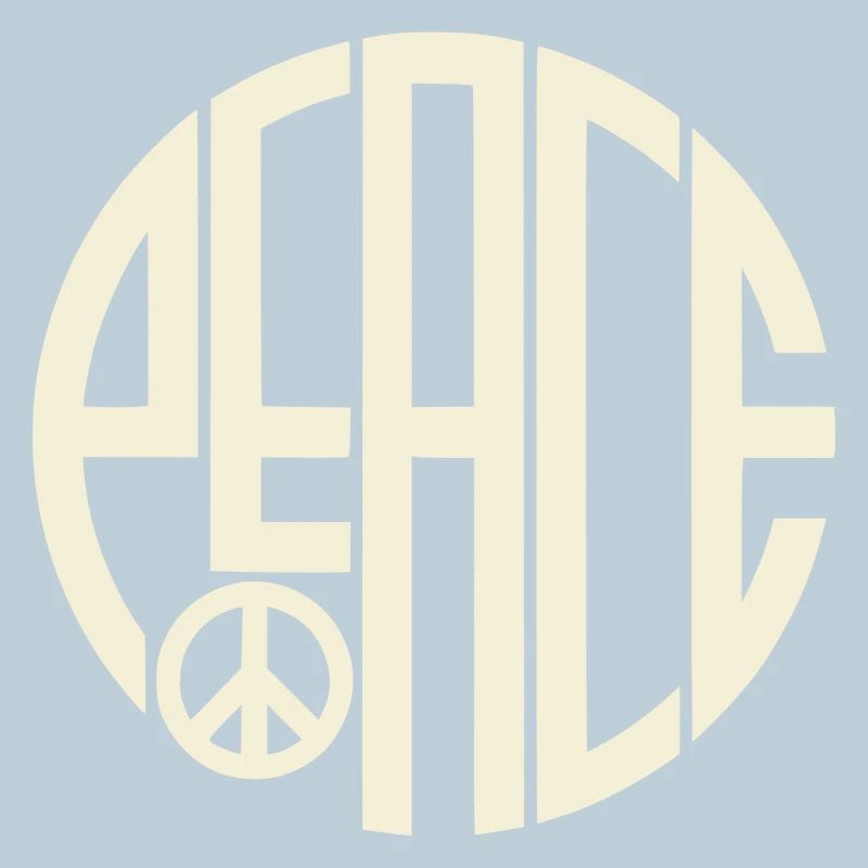 Peace Typografie im Art Deco Stil