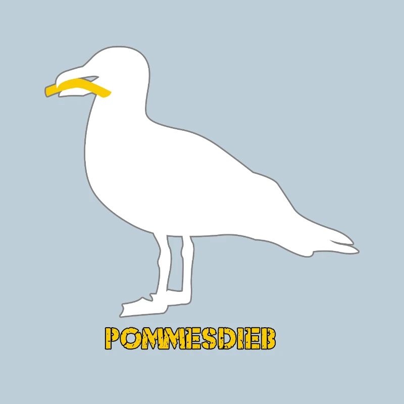 Frites Mouette Voleuse - Blanc