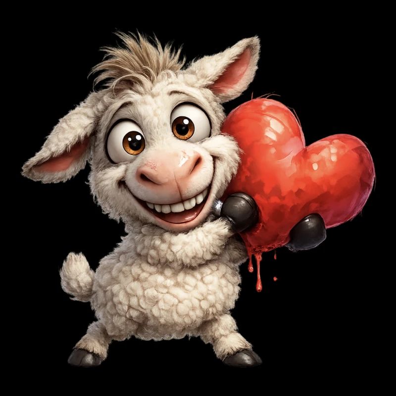 Moutons respectueux du cœur