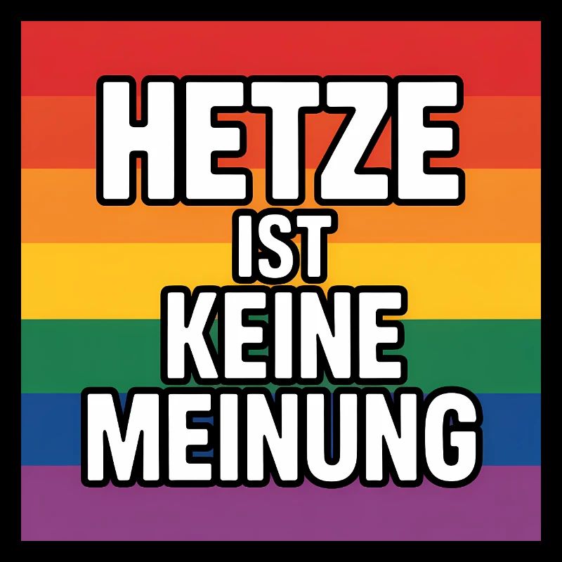 Hetze ist keine Meinung - Antifa Tee