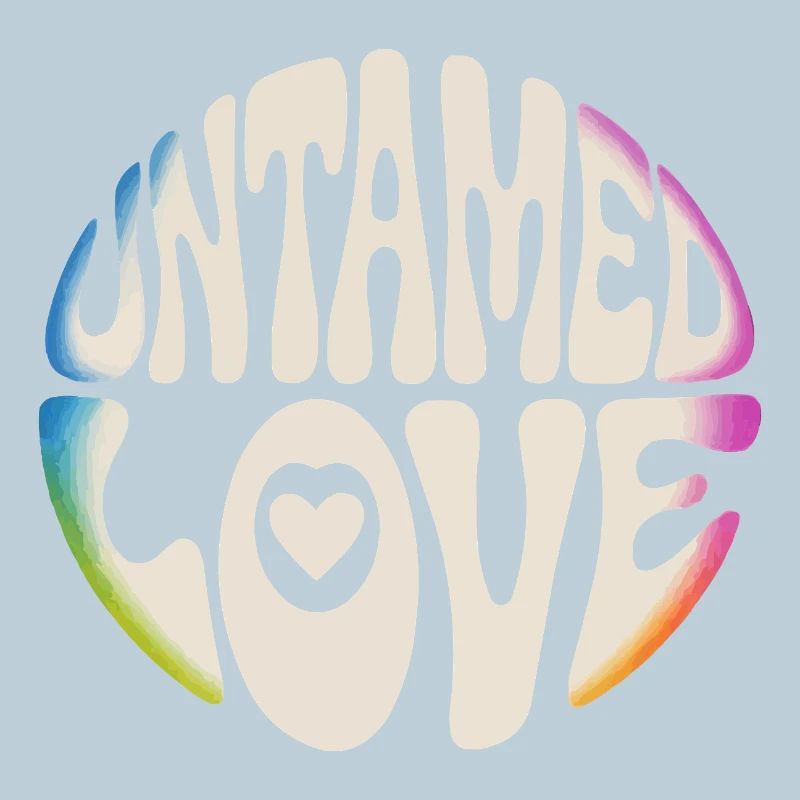 Lettrage rétro d’Untamed Love