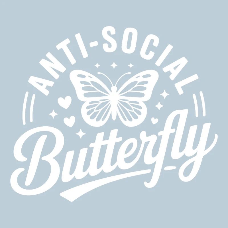 Antisoziales Schmetterlingslogo