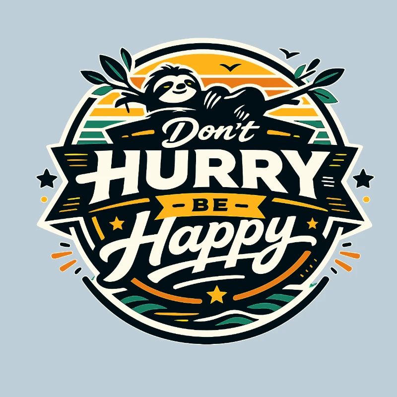 Dont Hurry Be Happy Sloth