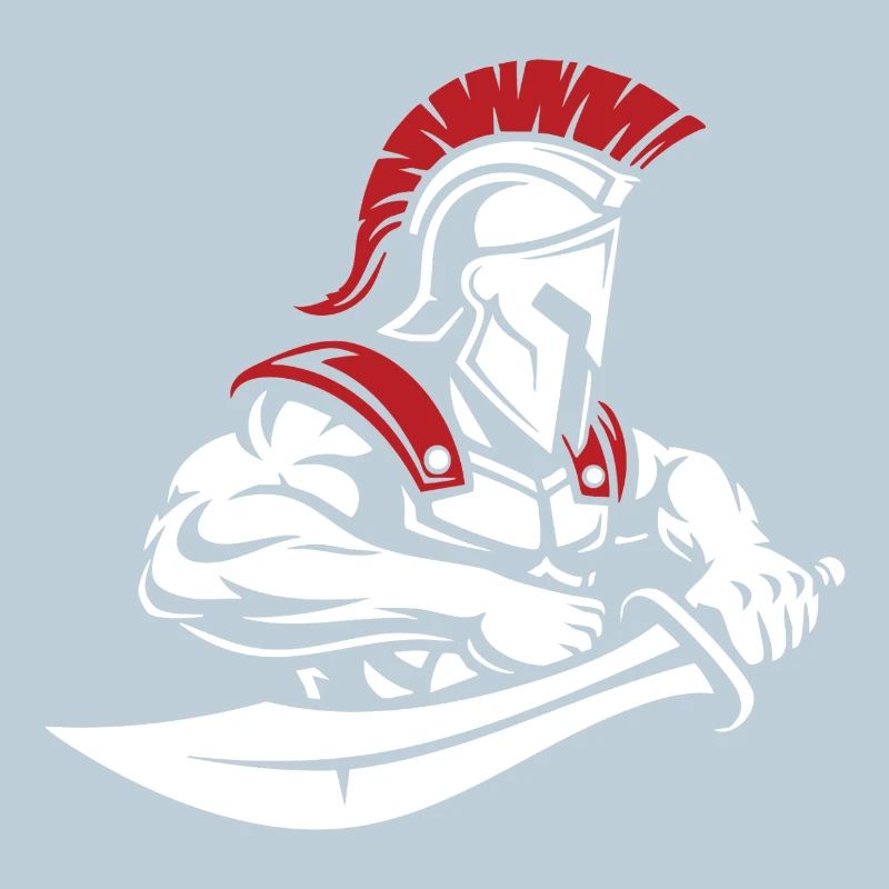 Spartan Warrior Sword Bust Spartan Mascot