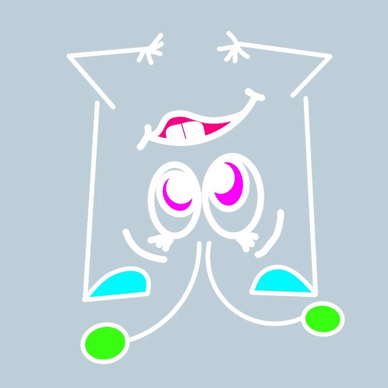 Neon-Mood Flip - Das Umdreh-Gesicht