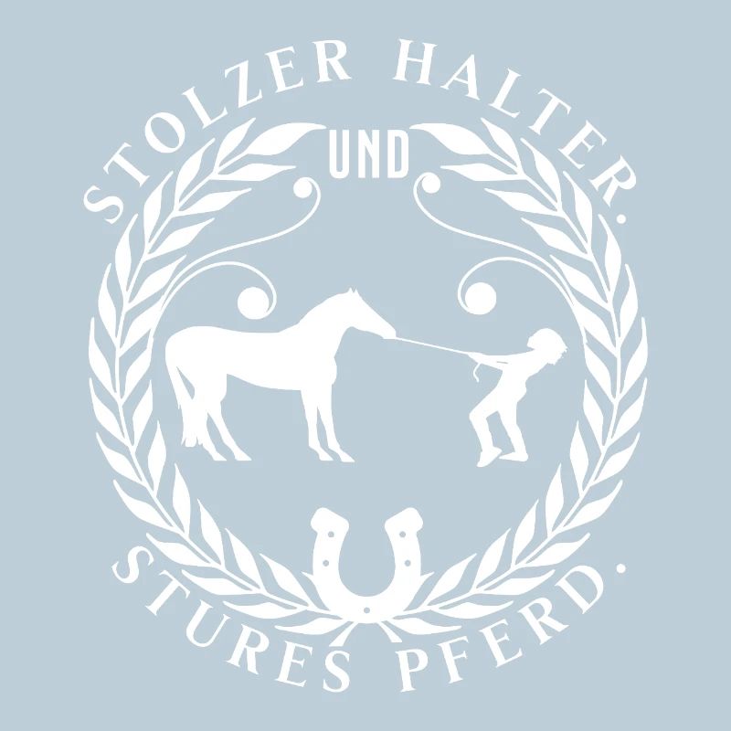 stolzer besitzer und stures pferd