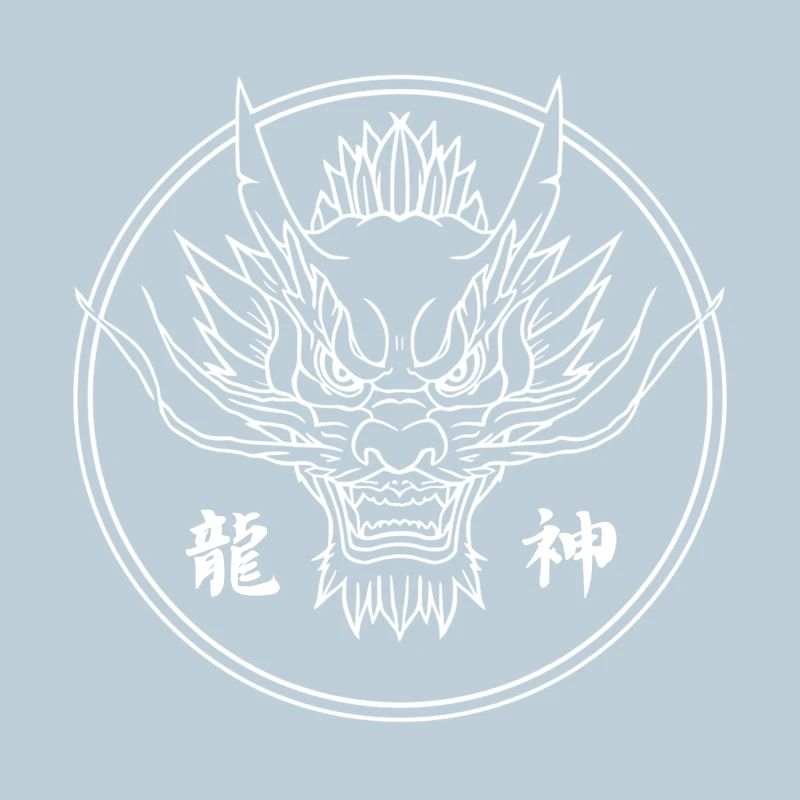 Ryujin-Drachengott – Kunst des japanischen Wächterkreises