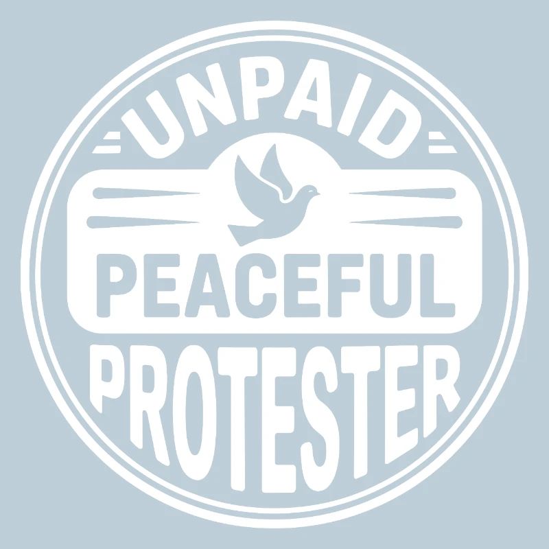 Unpaid Peaceful Protester Activist Saying Demo