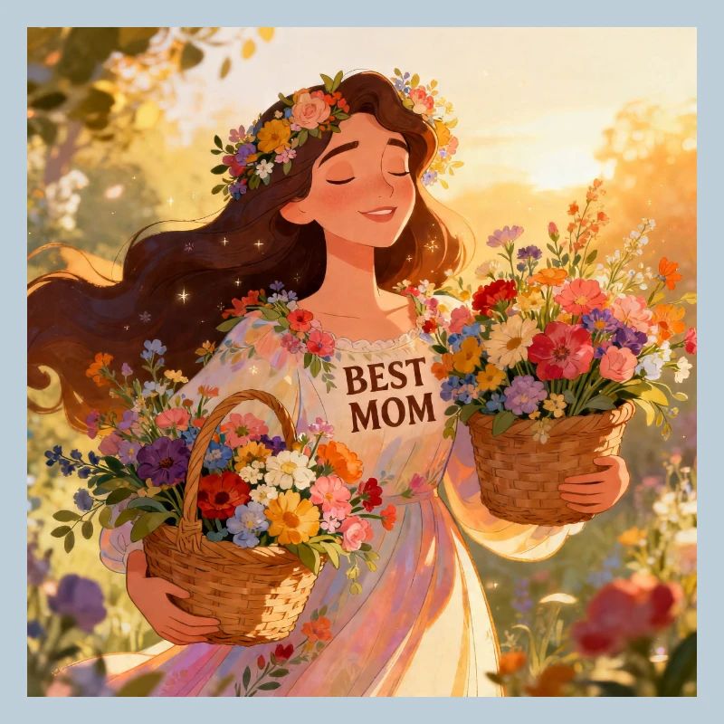 Bouquet de fleurs pour la meilleure maman