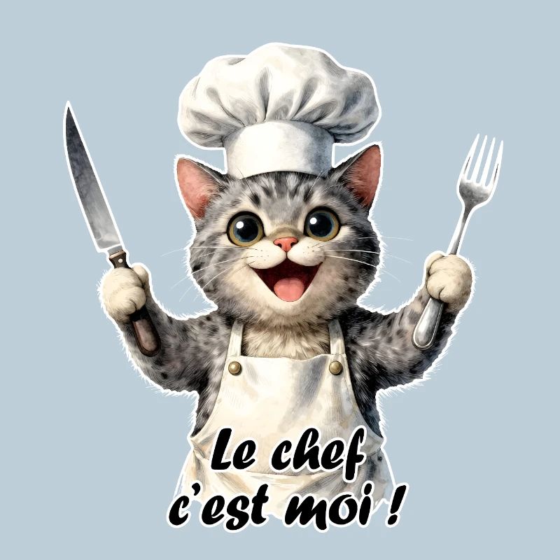 Chat chef de cuisine : je suis le chef