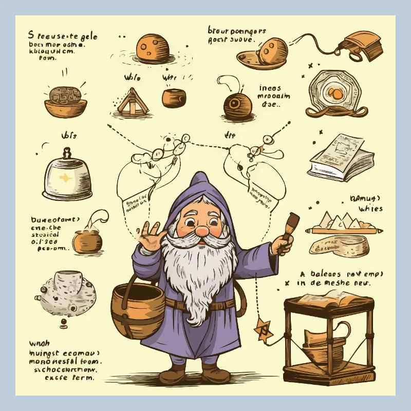 Magicien de cuisine d’alchimie
