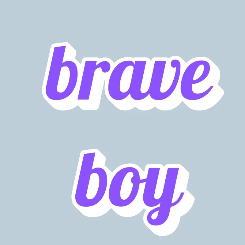 Brave Boy Schriftzug