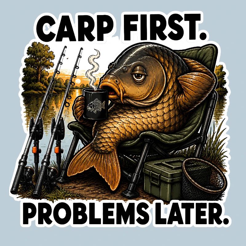 Carp First Problems Later Coffee Fishing