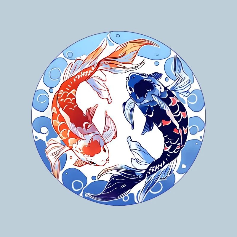 Conception du cercle Koi YinYang