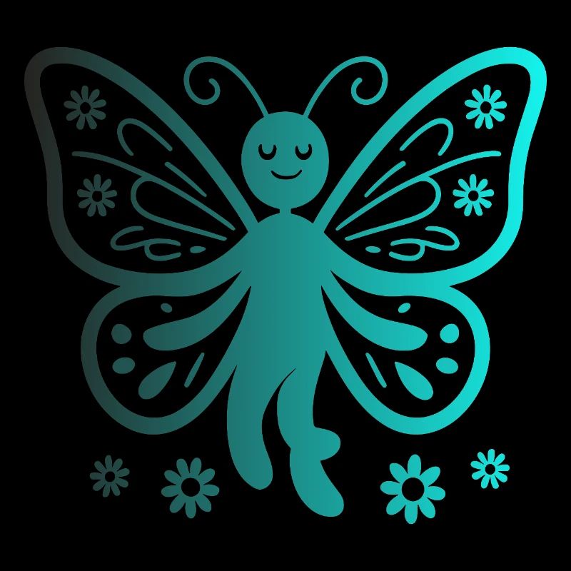 Butterfly Floral Print for Nature Enthusiasts
