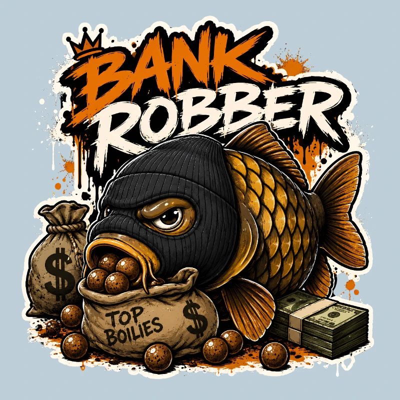 Drôle de conception de la pêche à la carpe bricoleuse de banque