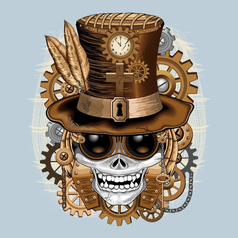 Vaudou steampunk Skull