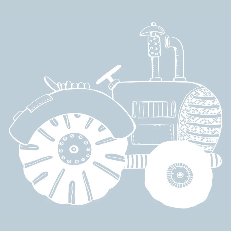 White Tractor - Tractor - Tractors - Comic
