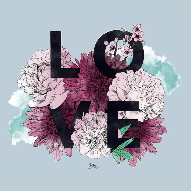 Amour et Fleurs en Rose