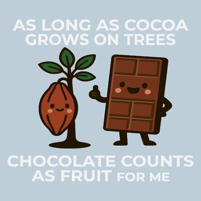 Le chocolat est un fruit – l’expression humoristique du cacao