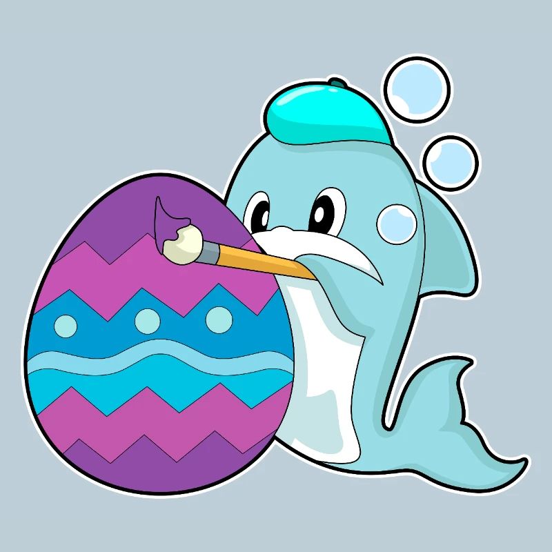 Delfin Ostern Malen