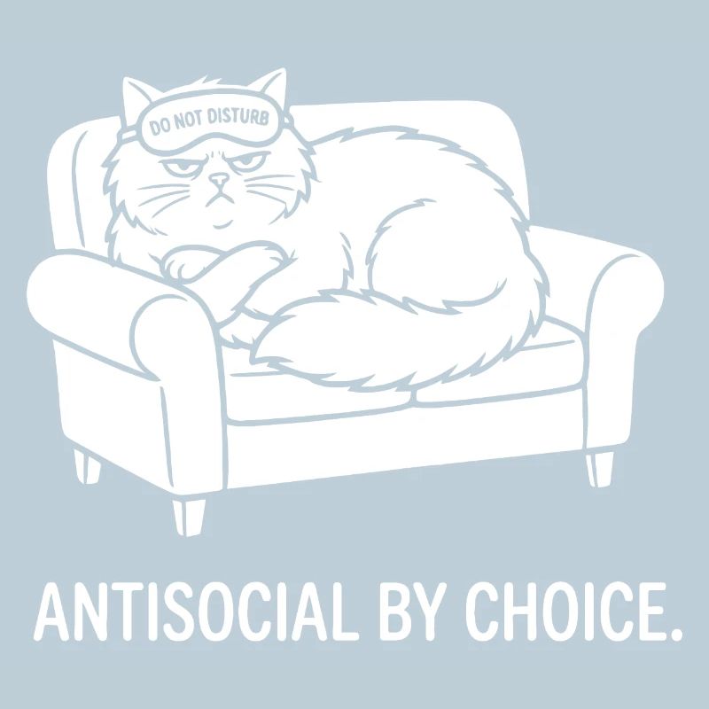 Antisocial by Choice Katze Geschenk