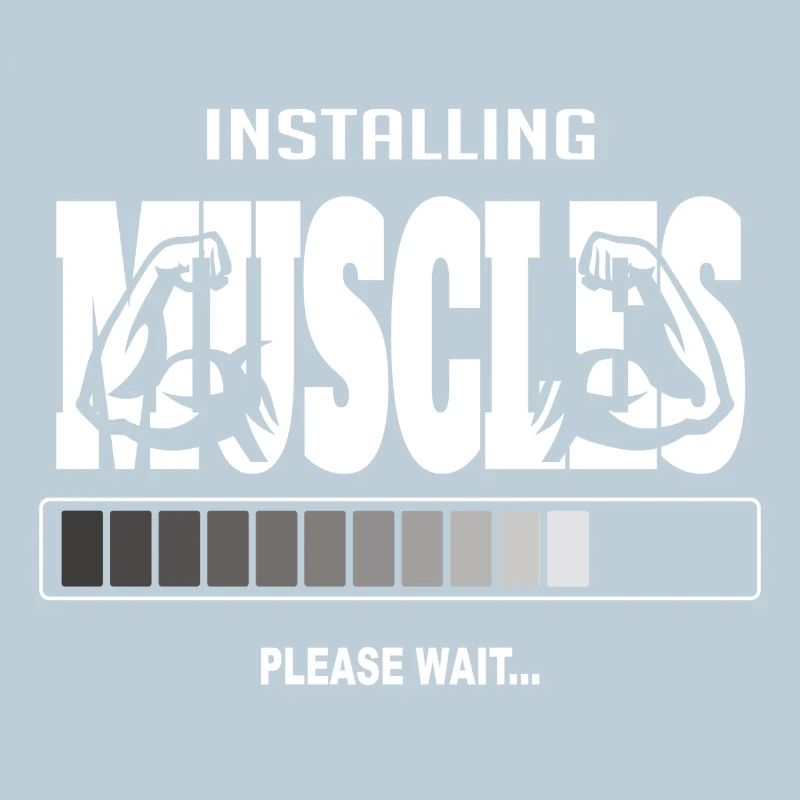 Installing Muscles – Funny Gym Workout