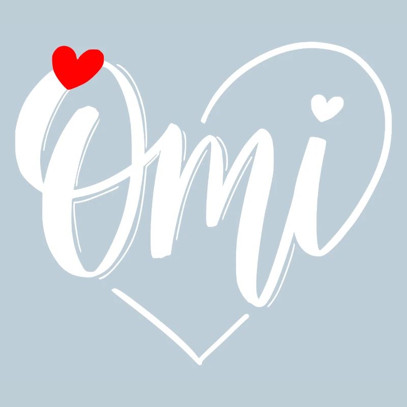 Omi Herzmonogramm mit Liebe