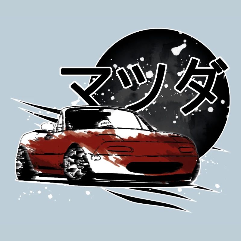 Japanese car Miata Mx5 red