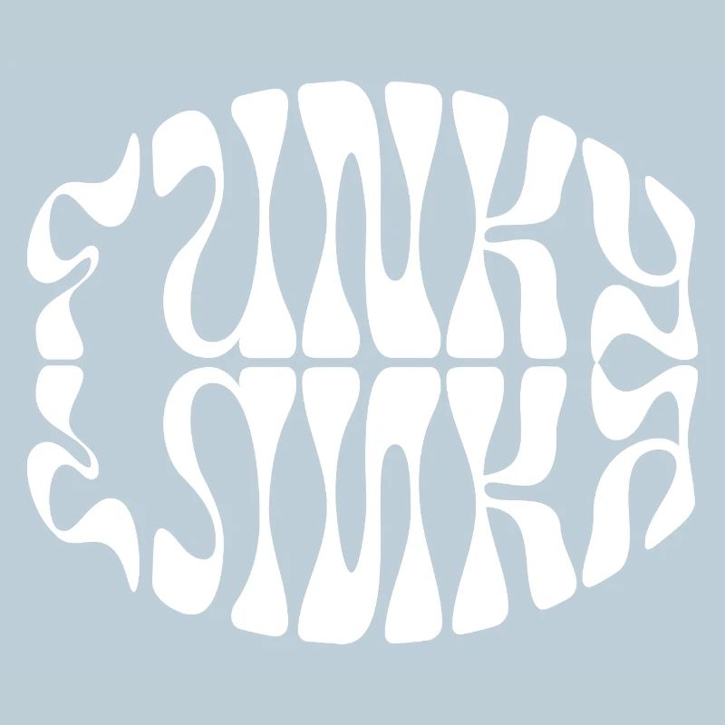 Funky Musik typografisches Design