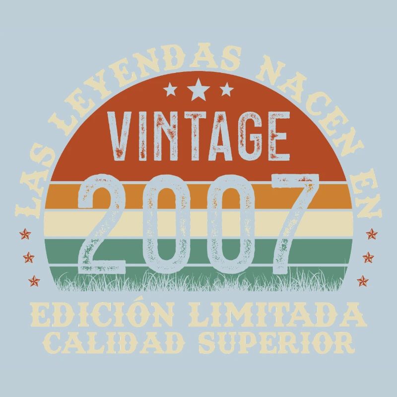 2007 Retro Vintage Geburtstagsgeschenk