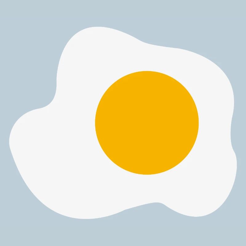 Fried Egg Breakfast Graphic Humor