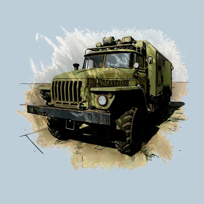 URAL 4320 avec corps de caisson