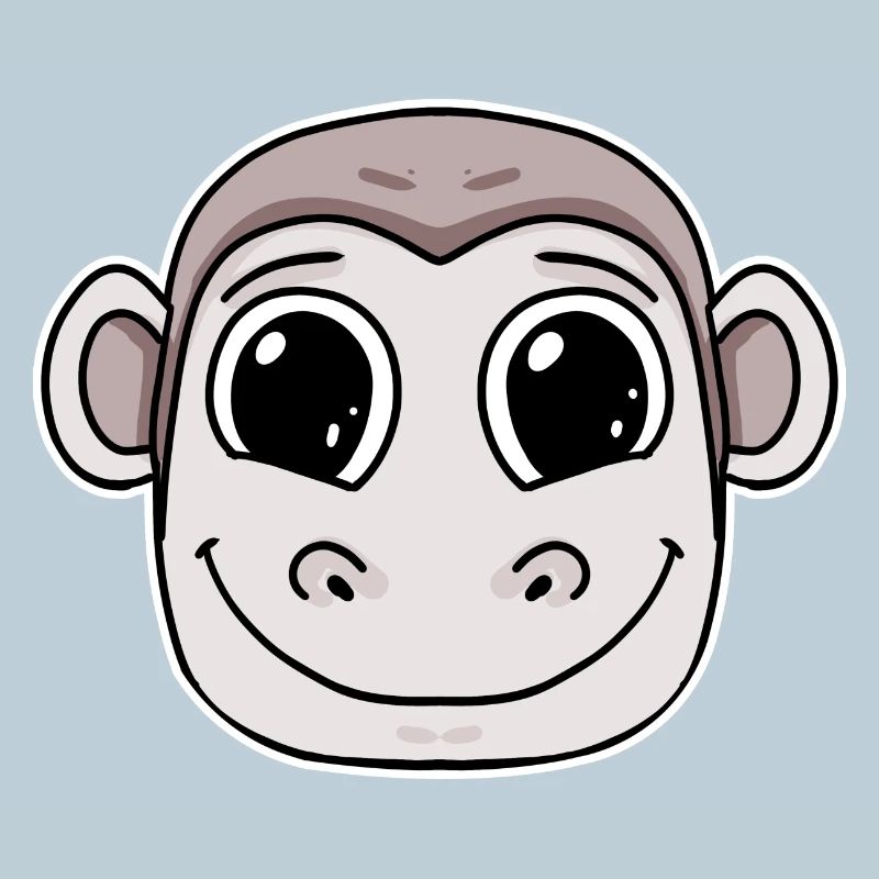 Affe Kopf Tier