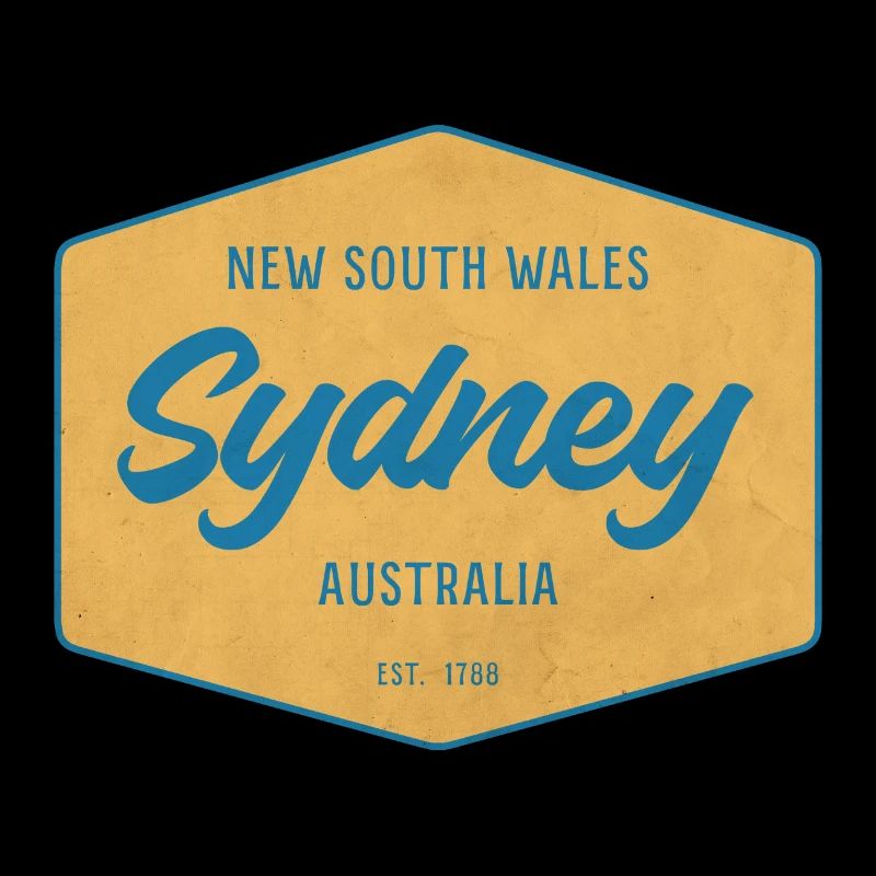 Insigne de destination vintage de Sydney