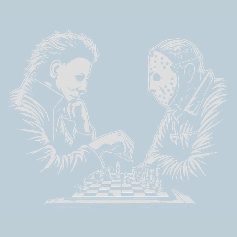 Illustration de match d’échecs étrange
