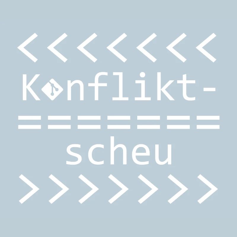 Konfliktscheu Git Nerd Shirt