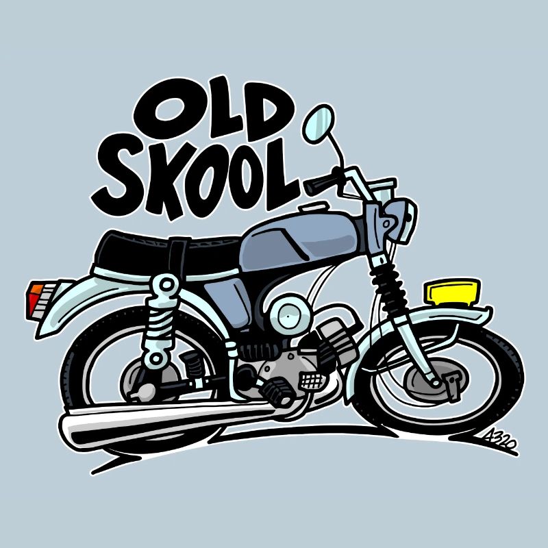 0897 Moped 50cc Farbe ALTE SKOOL