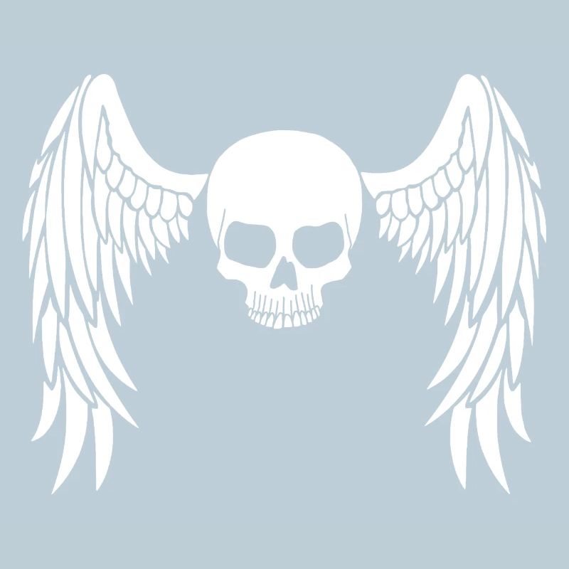 White winged skull