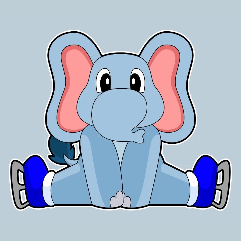 Patins à glace éléphant