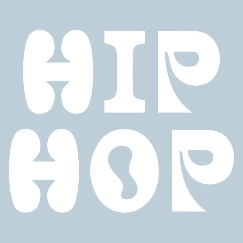 Écusson typographique hip-hop audacieux