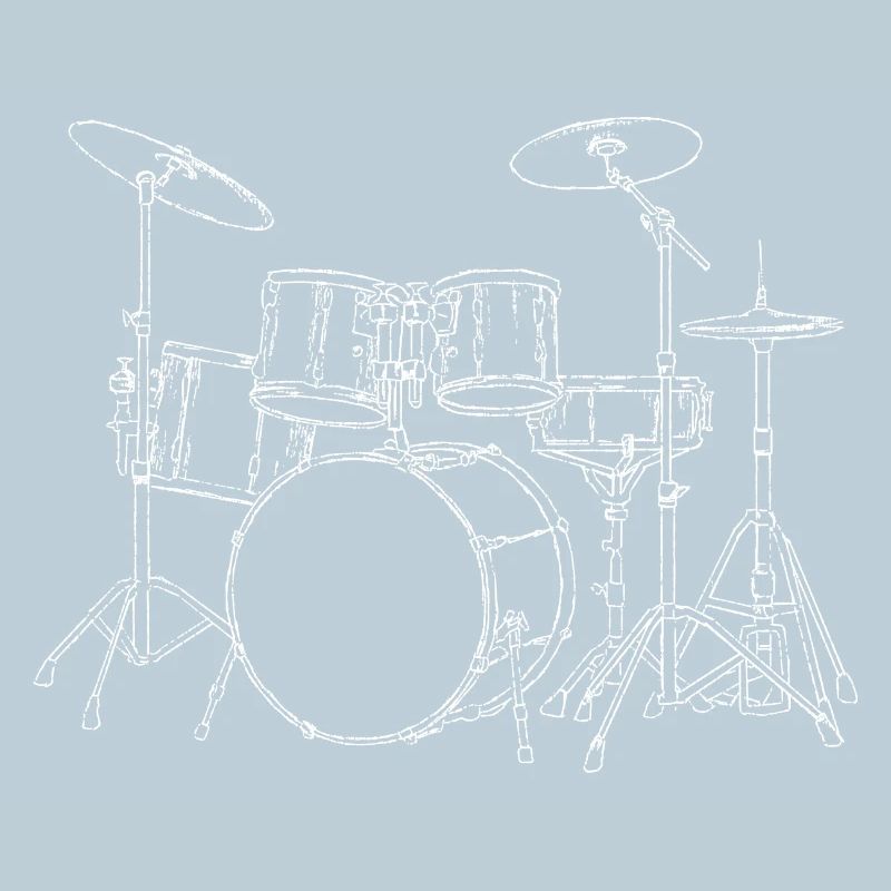 Drumset - Sticks Schlagzeuger Schlagzeug Drummer
