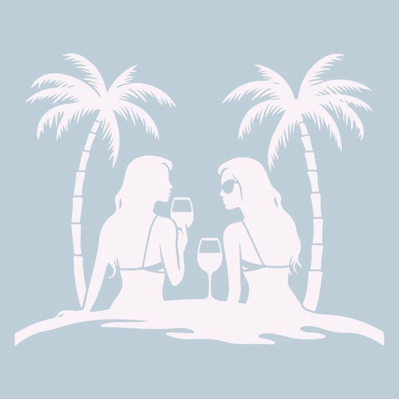 Silhouette style tropical plage nuit