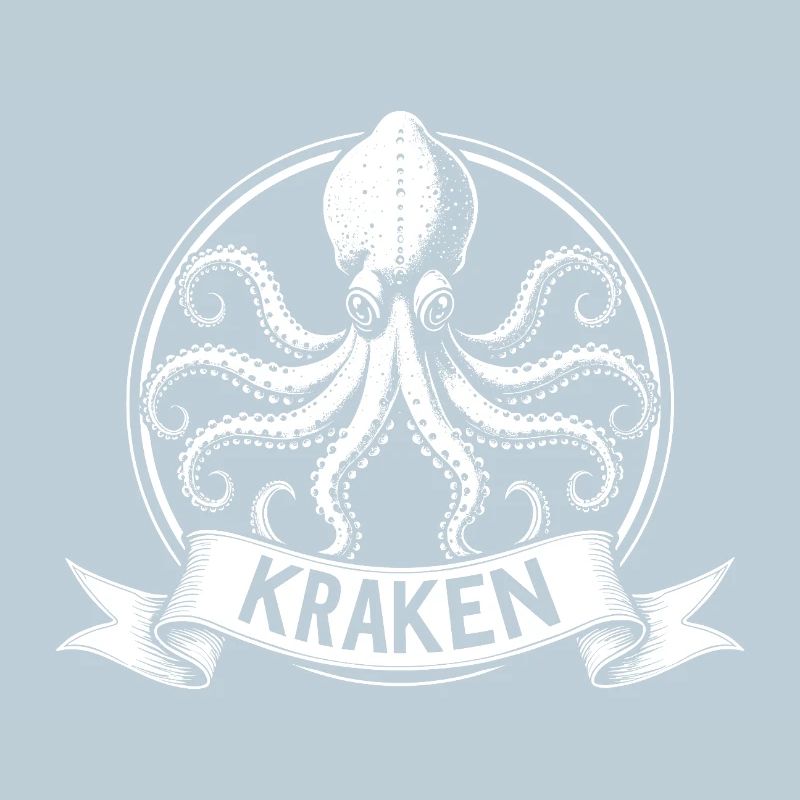 Kraken Emblem Kreis