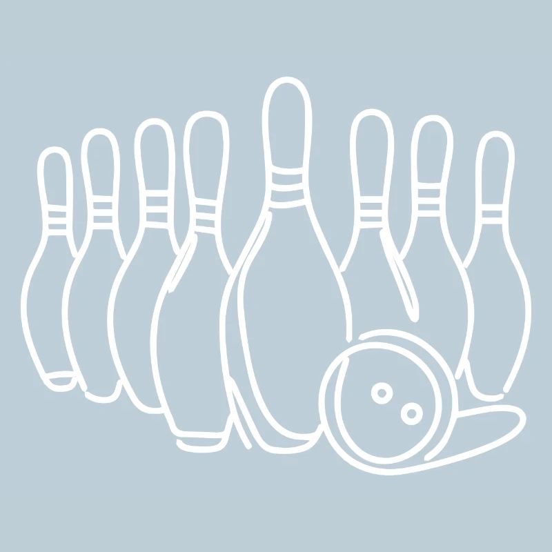 Dessin de boule de quilles de bowling