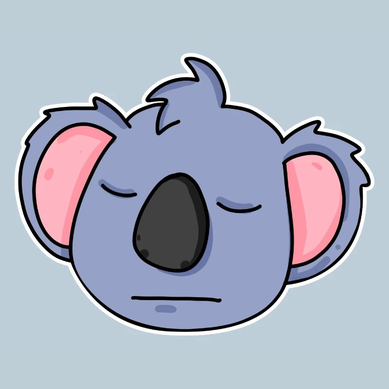 Koala tête d’animal fatigué
